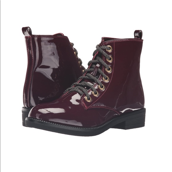 Dirty Laundry Shoes - Dirty Laundry Combat Boots sz 6.5 Shiny New Box 26